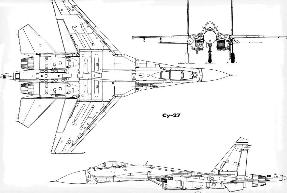 Су 27 чертеж