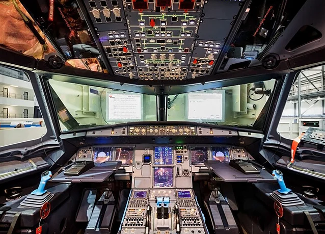 Airbus A321 кабина пилотов
