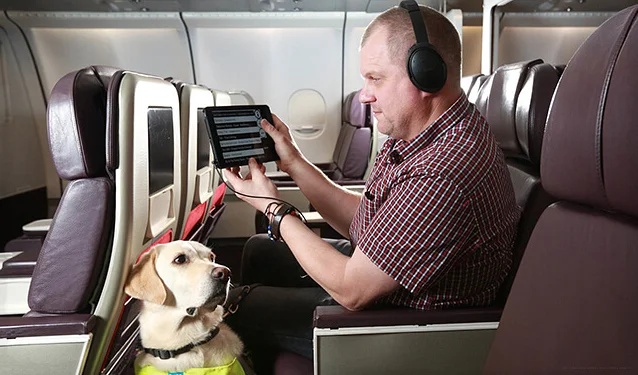 Перелет пассажиров с нарушением зрения и слуха
