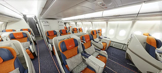 Airbus A330 лучшие места в бизнес классе