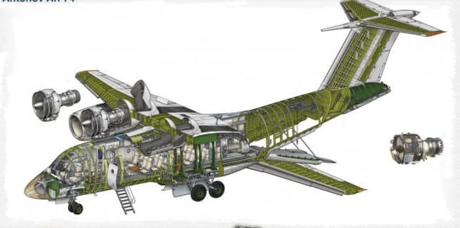 Схема самолета АН-74
