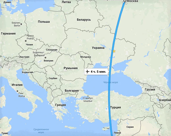 сколько лететь до Тель-Авива из Москвы прямым рейсом