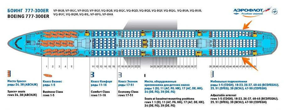 Салон боинга 777 схема салона